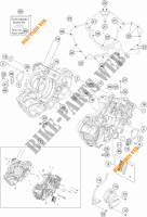 CRANKCASE for KTM 1290 SUPER DUKE R ORANGE ABS 2015