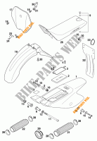 PLASTICS for KTM 50 SX PRO SENIOR 1999