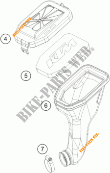 AIR FILTER for KTM 50 SX 2018