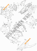 PLASTICS for KTM 1290 SUPER DUKE R ORANGE ABS 2015