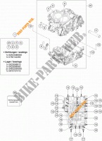CRANKCASE for KTM 790 DUKE L 35KW A2 BLACK 2019