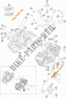 CRANKCASE for KTM 1290 SUPER DUKE R ORANGE ABS 2014