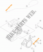 REAR BRAKE CALIPER for KTM 1290 SUPER DUKE R ORANGE ABS 2014