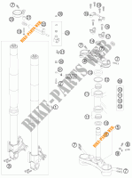 FRONT FORK / TRIPLE CLAMP for KTM 990 SUPER DUKE R 2010