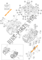 CRANKCASE for KTM 1290 SUPER DUKE R ORANGE 2020
