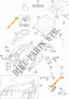 TANK / SEAT for KTM 1290 SUPER DUKE R ORANGE 2020