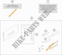 TOOL KIT / MANUALS / OPTIONS for KTM 1290 SUPER DUKE R ORANGE 2020