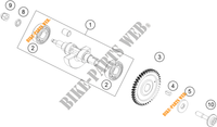 BALANCER SHAFT for KTM 125 DUKE WHITE B.D. 2017