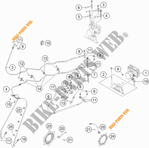 BRAKE ANTIBLOCK SYSTEM ABS for KTM 1090 ADVENTURE L 2019