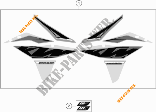 STICKERS for KTM 1090 ADVENTURE L 2019