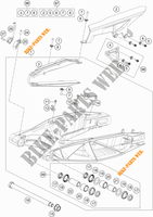 SWINGARM for KTM 1290 SUPER ADVENTURE S ORANGE 2020