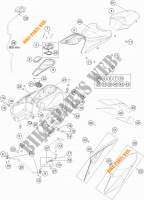 TANK / SEAT for KTM 1290 SUPER DUKE GT ORANGE 2018