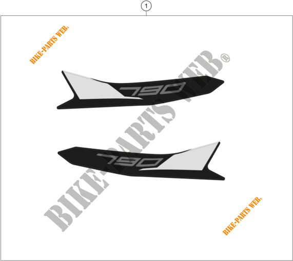 STICKERS for KTM 790 ADVENTURE R 2020