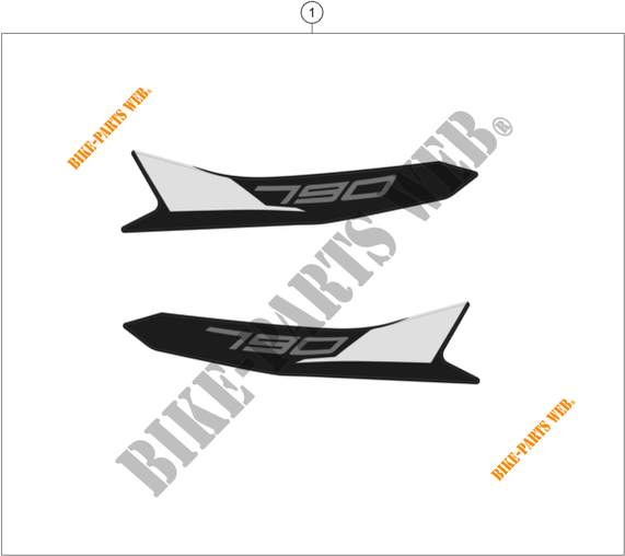 STICKERS for KTM 790 ADVENTURE R 2020