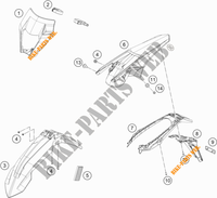 PLASTICS for KTM 350 EXC-F SIX DAYS 2019