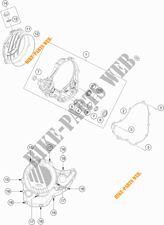 CLUTCH COVER for KTM 350 SX-F 2019