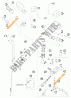 HANDLEBAR / CONTROLS for KTM 990 SUPER DUKE WHITE 2008