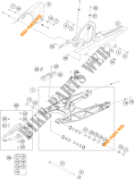 SWINGARM for KTM RC 390 WHITE - B.D. 2020