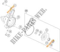 WATERPUMP for KTM RC 390 WHITE - B.D. 2020