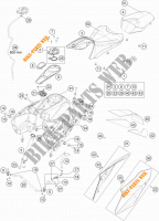 TANK / SEAT for KTM 1290 SUPER DUKE GT ORANGE 2018