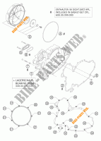 CLUTCH COVER for KTM 990 SUPER DUKE ORANGE 2007