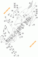 EXHAUST for KTM 990 SUPER DUKE ORANGE 2007