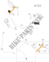 HANDLEBAR / CONTROLS for KTM 200 DUKE ORANGE NON ABS - IKD 2020