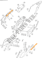 SIDE PANELS for KTM 250 ADVENTURE ORANGE - B.D. 2021