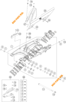 SWINGARM for KTM 250 ADVENTURE ORANGE - B.D. 2021