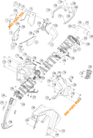 PLASTICS for KTM 390 ADVENTURE WHITE - B.D. 2021