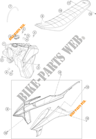 TANK / SEAT for KTM 350 XC-F 2021