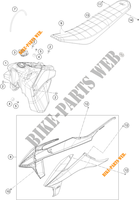 TANK / SEAT for KTM 350 EXC-F SIX DAYS CKD 2021