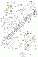 TANK / SEAT for KTM 990 SUPER DUKE ORANGE 2005