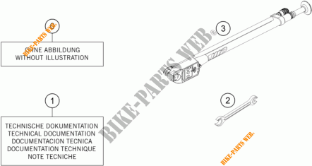 TOOL KIT / MANUALS / OPTIONS for KTM 250 XC TPI 2022