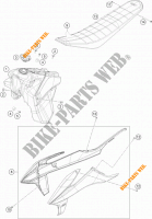 TANK / SEAT for KTM 350 XCF-W 2022