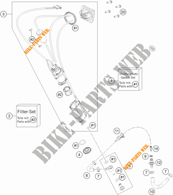 FUEL PUMP for KTM 300 XC-W 2023