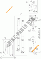 FRONT FORK / TRIPLE CLAMP for KTM 300 EXC SIX DAYS TPI CKD 2022