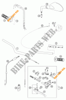 HANDLEBAR / CONTROLS for KTM 640 DUKE II BLACK 2003