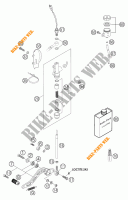 REAR BRAKE MASTER CYLINDER for KTM 640 DUKE II BLACK 2003