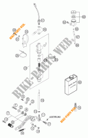 REAR BRAKE MASTER CYLINDER for KTM 640 DUKE II ORANGE 2003