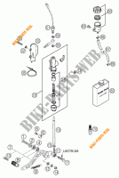 REAR BRAKE MASTER CYLINDER for KTM 640 DUKE II ORANGE 2002