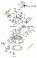 CYLINDER HEAD  for KTM 640 DUKE II ROT 2001