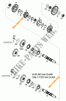 GEARBOX COUNTERSHAFT for KTM 640 DUKE II ROT 2001