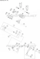 GEAR SHIFTING MECHANISM  250 ktm-motorcycle 2022 ADVENTURE 33