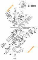 CYLINDER HEAD  for KTM 620 DUKE-E 1997