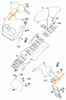 PLASTICS for KTM 620 DUKE-E 1997