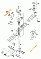 REAR BRAKE MASTER CYLINDER for KTM 620 DUKE-E 1997