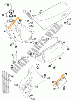 TANK / SEAT for KTM 620 DUKE-E 1997