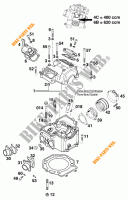 CYLINDER HEAD  for KTM 620 DUKE-E 37KW 1997