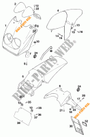PLASTICS for KTM 620 DUKE-E 37KW 1997